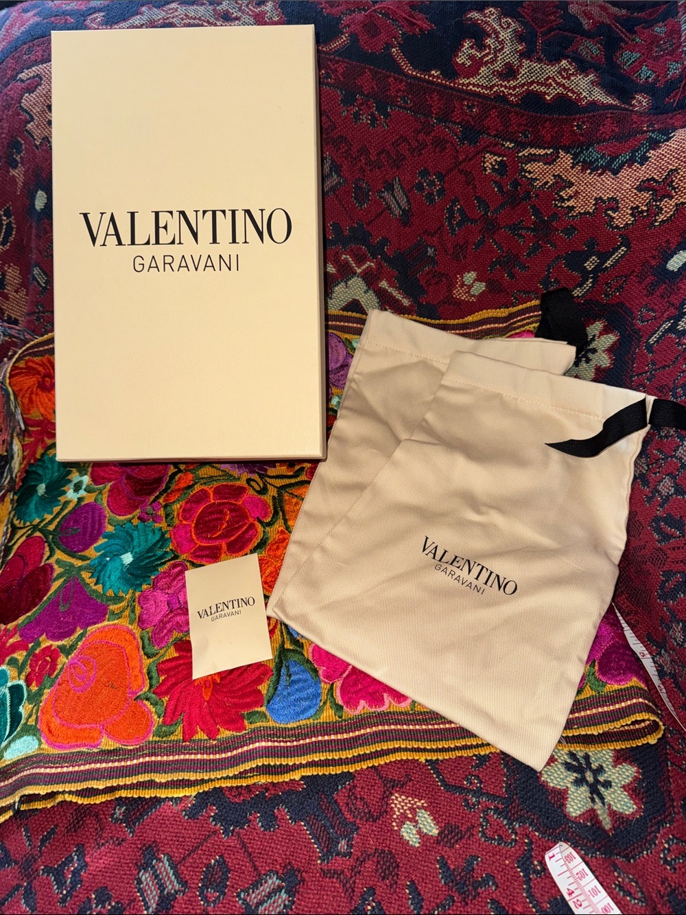 Valentino Garavani Shoe Box and 2 Dust Bags
